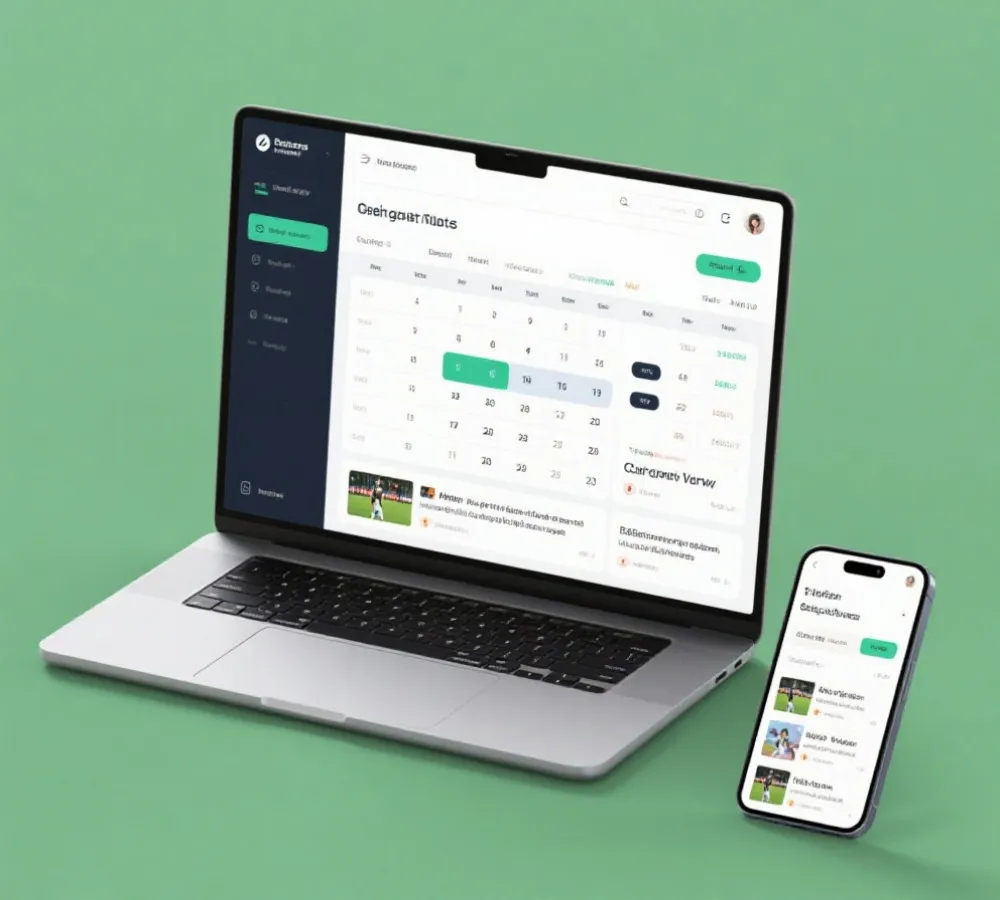 世界盃資訊平台介面示意圖