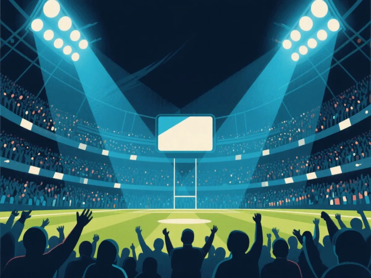 世界盃賽程與球場觀賽氛圍示意圖